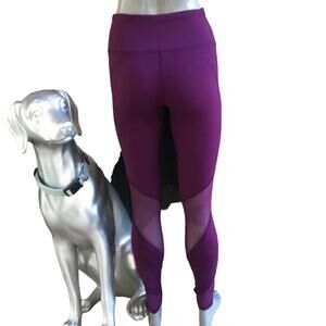 Victoria's Secret Knockout Purple Mesh High Waist Leggings Women's Size Small